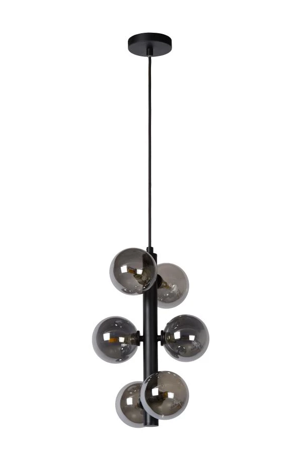 Lucide TYCHO - Hanglamp - Ø 25,5 cm - 6xG9 - Zwart - uit